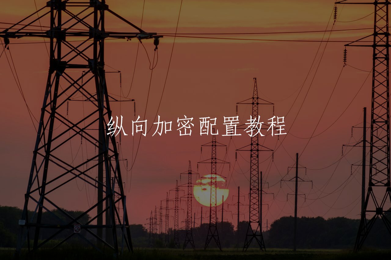 纵向加密配置教程 核心概念图