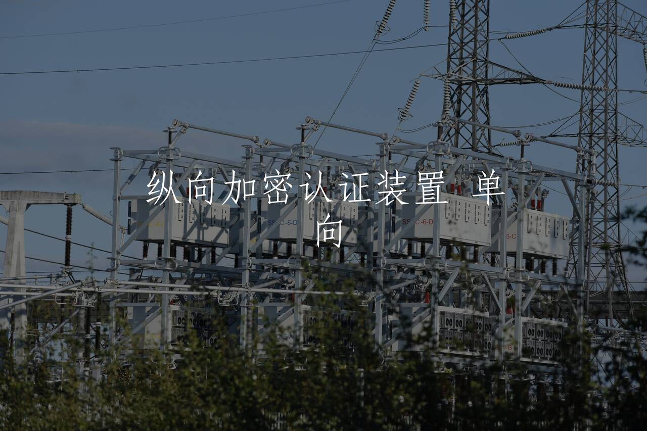 纵向加密认证装置 单向 核心概念图