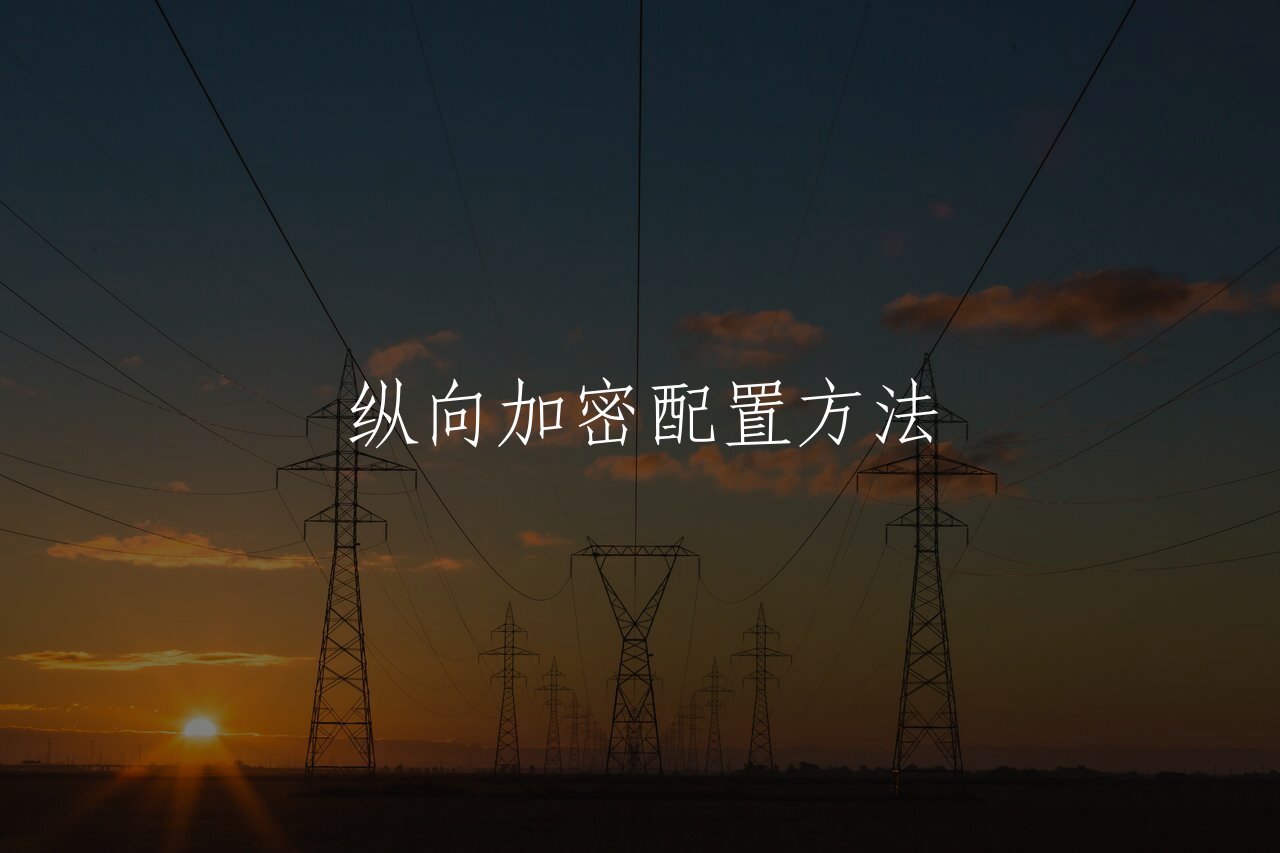 纵向加密配置方法 核心概念图