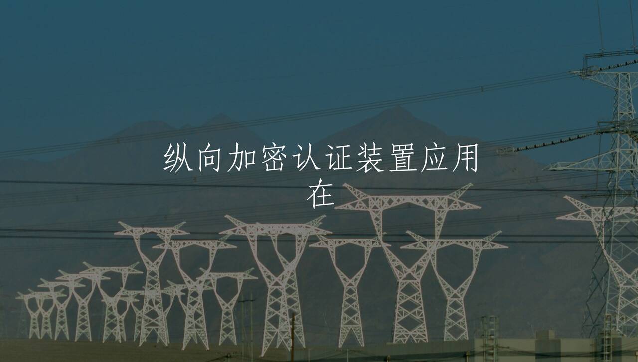 纵向加密认证装置应用在 核心概念图