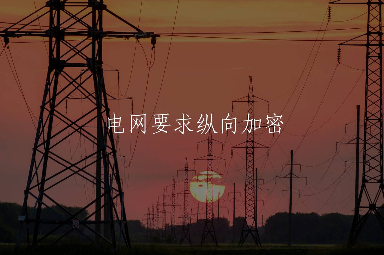 电网要求纵向加密 核心概念图
